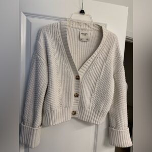 Abercrombie & Fitch Women's Cream Cardigan